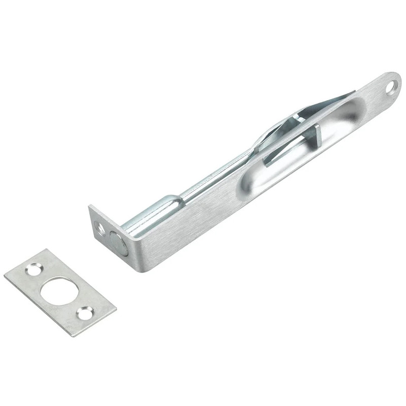 6" x 3/4" Flush Bolt 5/8" Radius Brushed Chrome